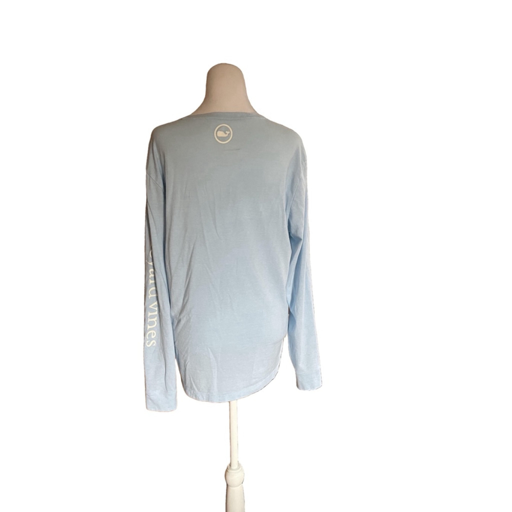 Women’s Vineyard Vines Light Blue Long Sleeve T-Shirt Size S - Picture 3 of 4